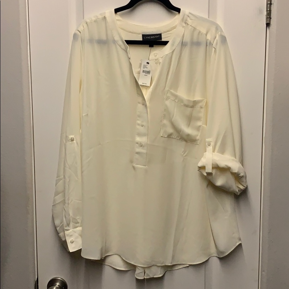 Lane Bryant Cream Blouse